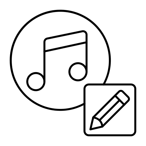 Music music pencil music player icon