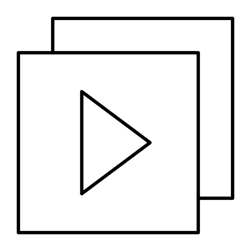 Play multimedia video player play icon