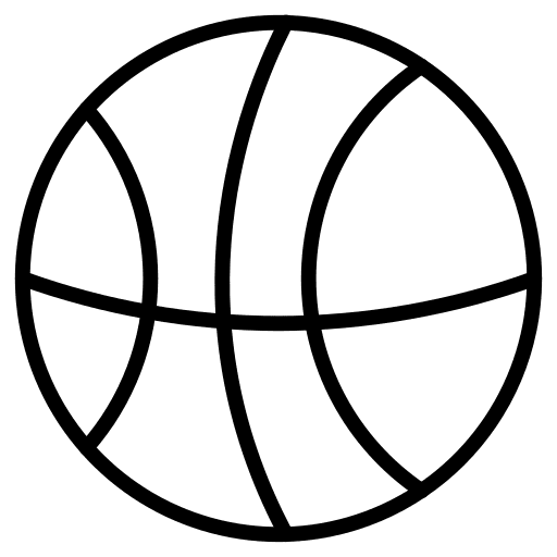 Basketball sports and competition basketball ball icon