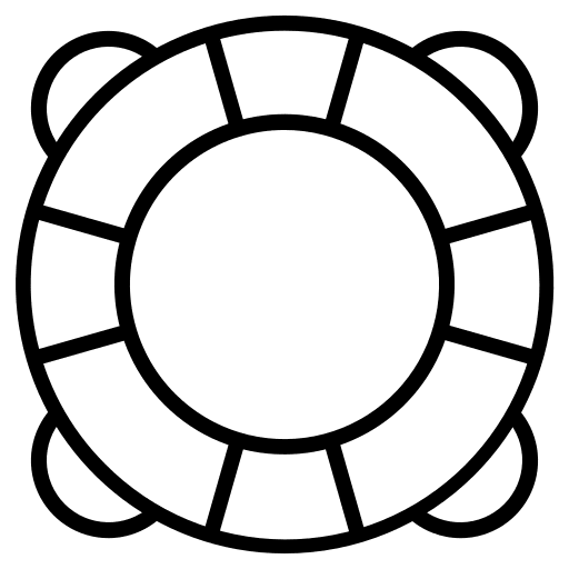Buoy security swimming buoy icon