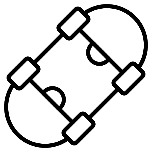 Skateboard sports sports and competition skateboard icon