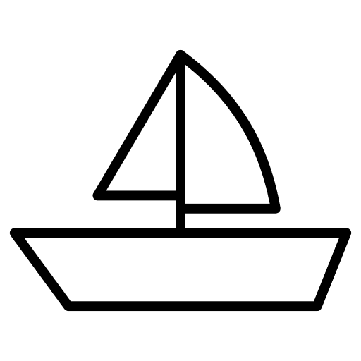 Boat transportation sailboat boat icon