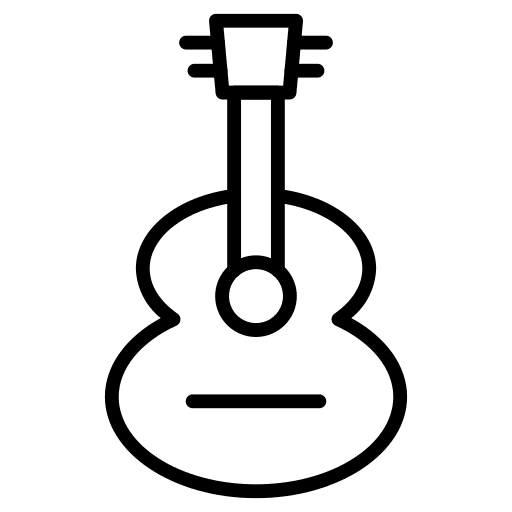 Guitar music and multimedia music guitar icon