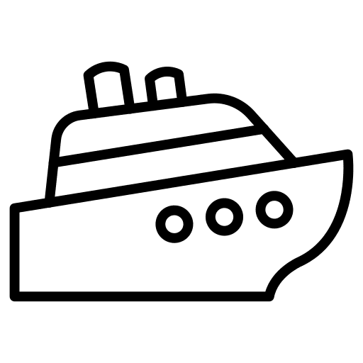 Ship boat sailing transportation icon