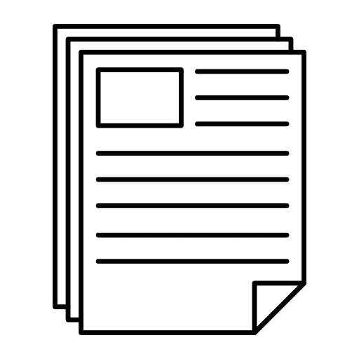 Document files and folders paper document icon