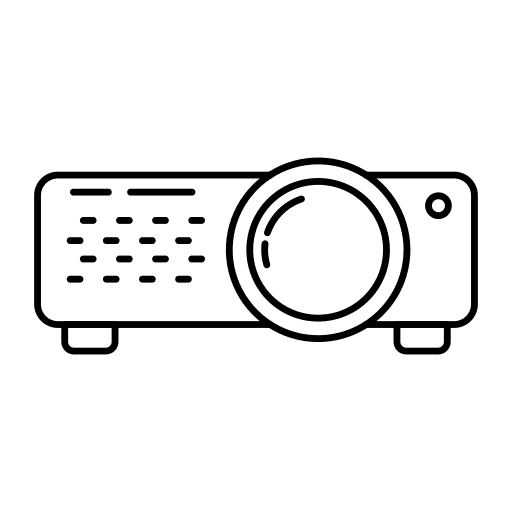Projector presentation technology electronics icon Projector presentation technology electronics icon