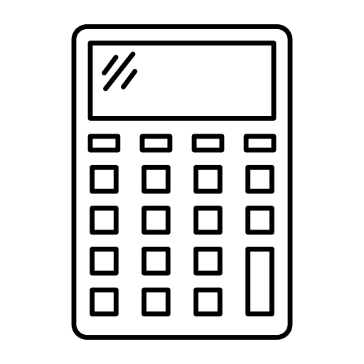 Calculator calculation technology education icon Calculator calculation technology education icon