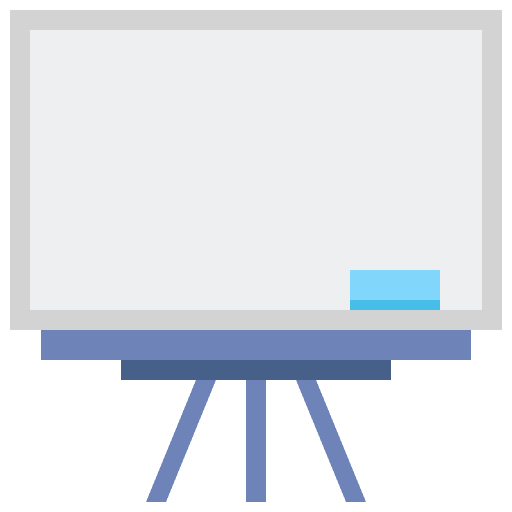 Whiteboard study presentation whiteboard icon