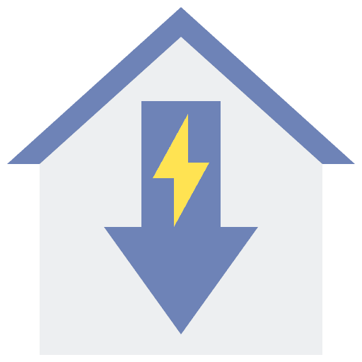 Energy consumption sustainability reduce living icon