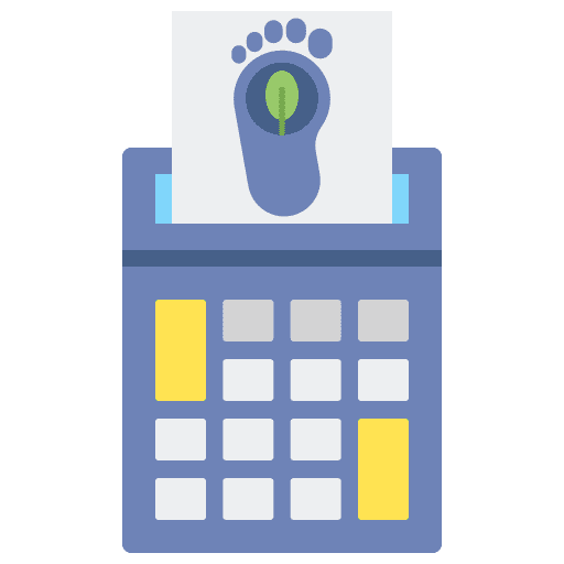 Carbon footprint ecology eco recycling icon