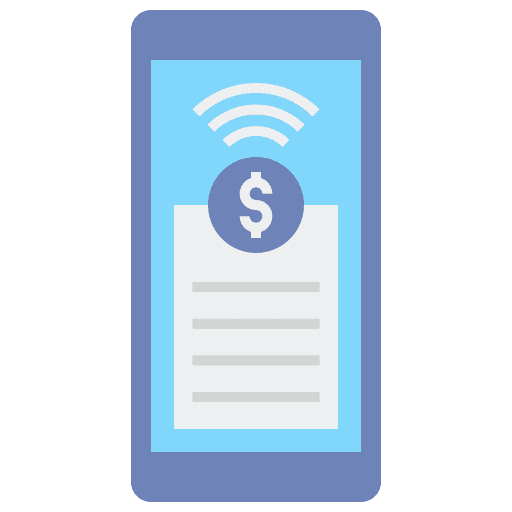 Electronics business and finance bill electronics icon