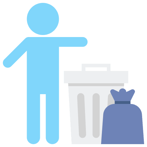 Garbage product garbage production icon