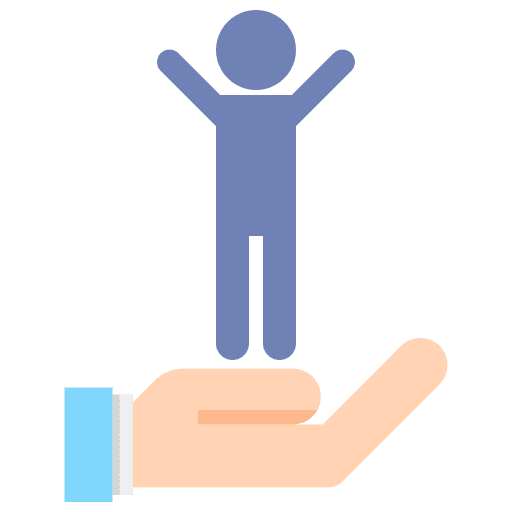 Living hands and gestures sustainability living icon