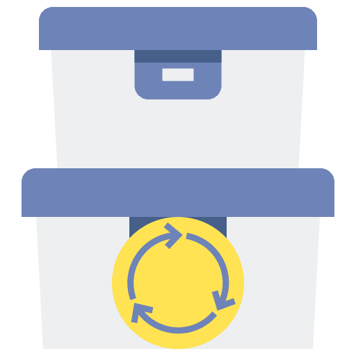 Reusable reuse save the world biodegradable icon
