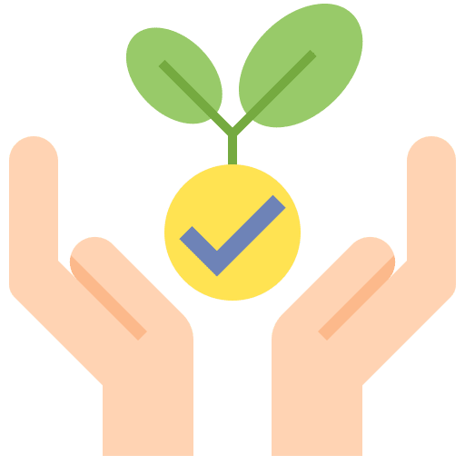 Save nature save botanical plant icon