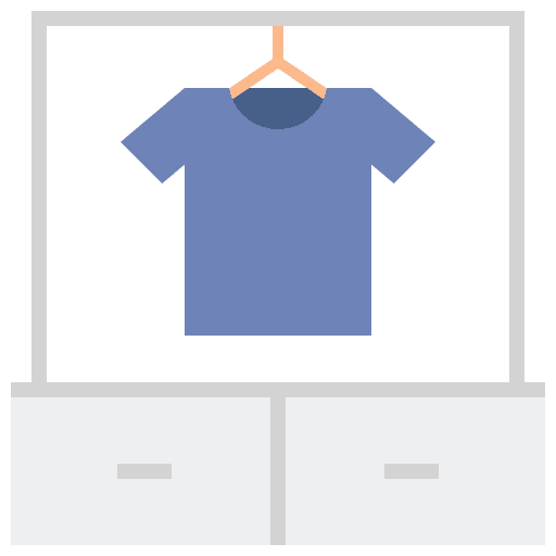 Clothing rack hanger furniture and household clothes icon