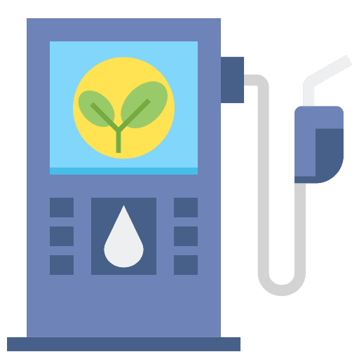 Eco fuel eco fuel ecology and environment fuel icon
