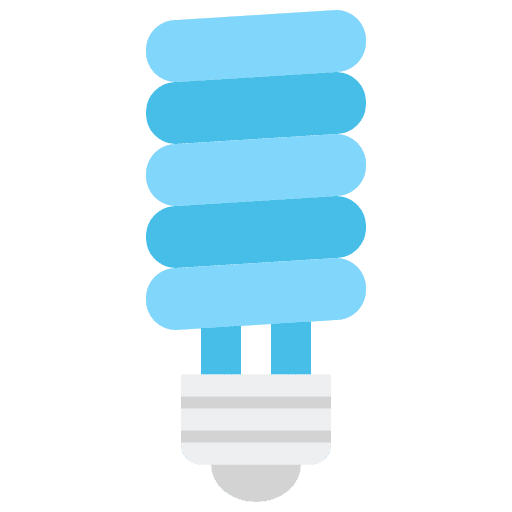 Fluorescent light light bulb ecology and environment led bulb icon