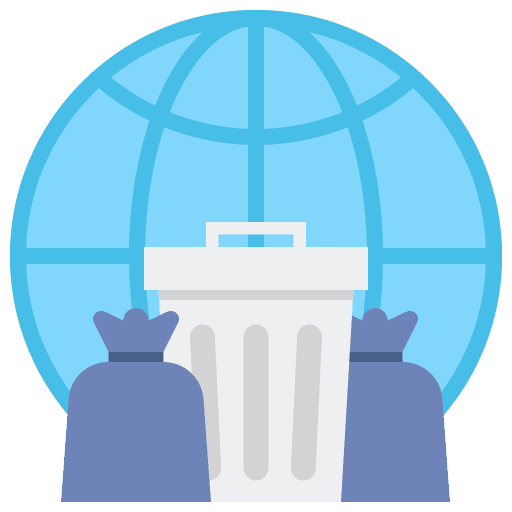 Garbage waste contamination trash icon