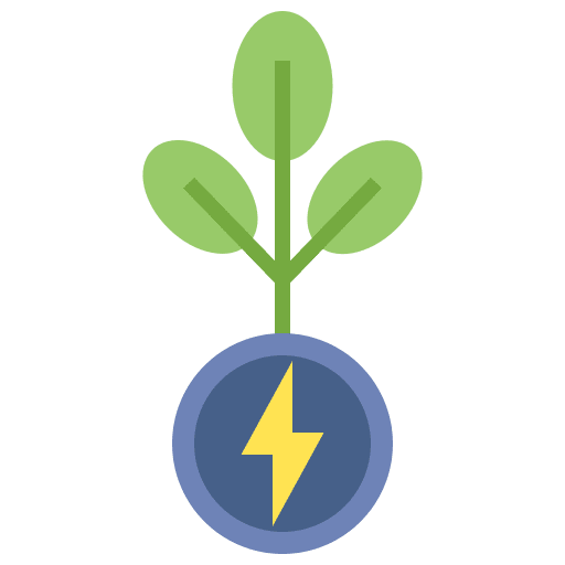 Green energy ecology and environment ecology grow plant icon