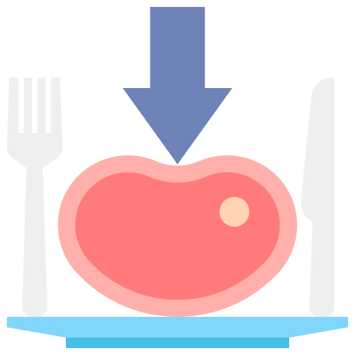 Meats meats recycling reduce icon