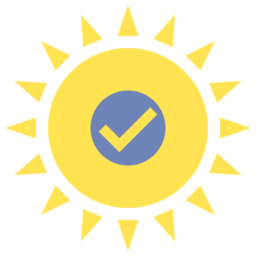 Daylight sun power solar icon