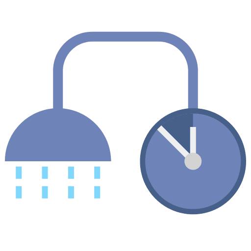 Showering short recycling sustainability icon