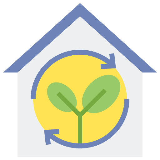 Sustainability recycling ecology living icon