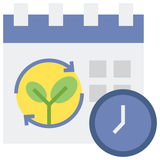 Sustainable routine recycling living icon