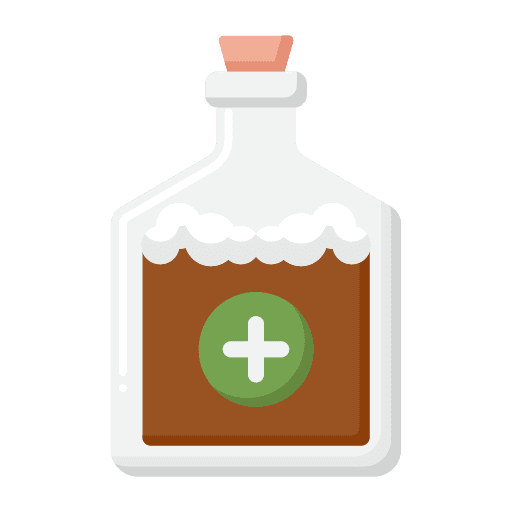 Additive fermentation alcohol bottle icon