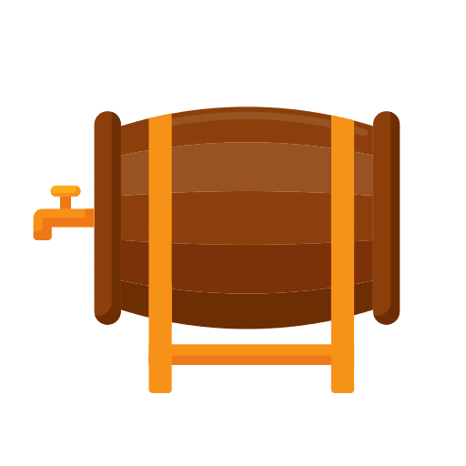 Cask bar cask beer icon