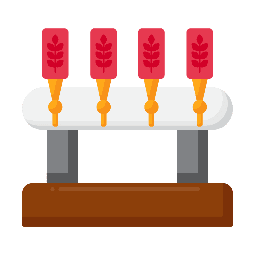 Tap food and restaurant pub beer icon