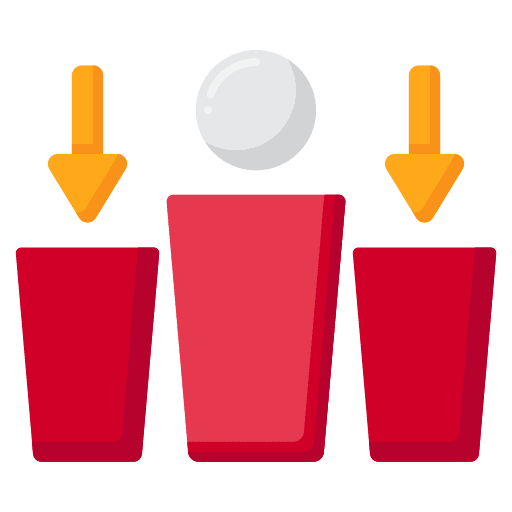 Beer pong beer food and restaurant birthday and party icon