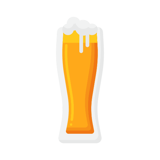 Glass beer pint of beer drink icon