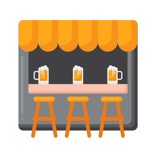 Bars food and restaurant drink bars icon