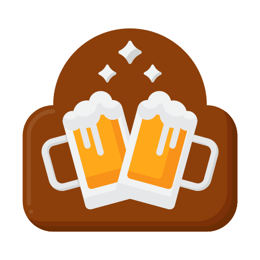 Happy hour alcoholic happy beer icon