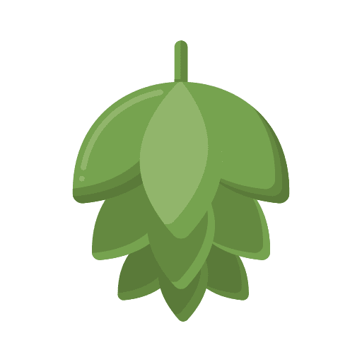 Hop organic farming and gardening grain icon