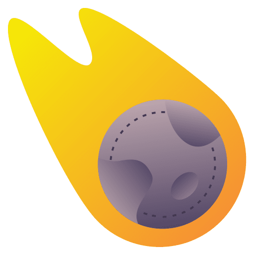 Meteor comet astronomy miscellaneous icon Meteor comet astronomy miscellaneous icon