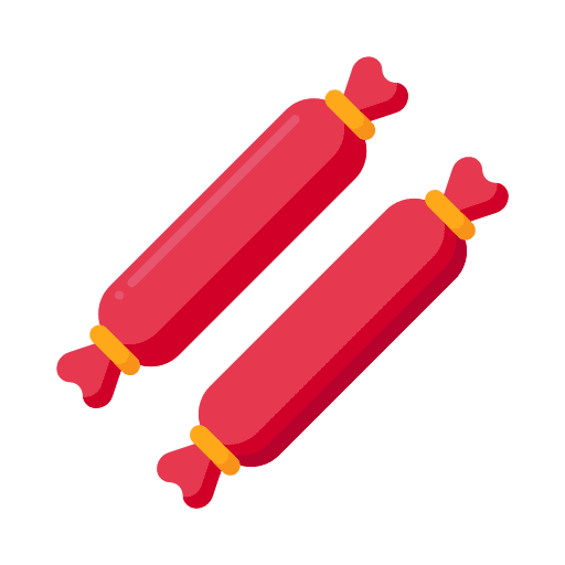 Sausages food and restaurant food fast food icon