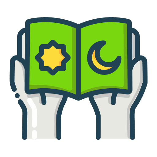 Study muslim religion prayer icon