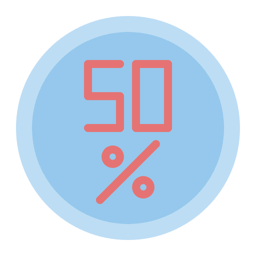 Discount bargain percentage sale icon Discount bargain percentage sale icon