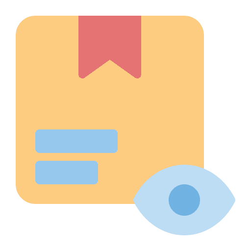 Online tracking box delivery online shopping icon