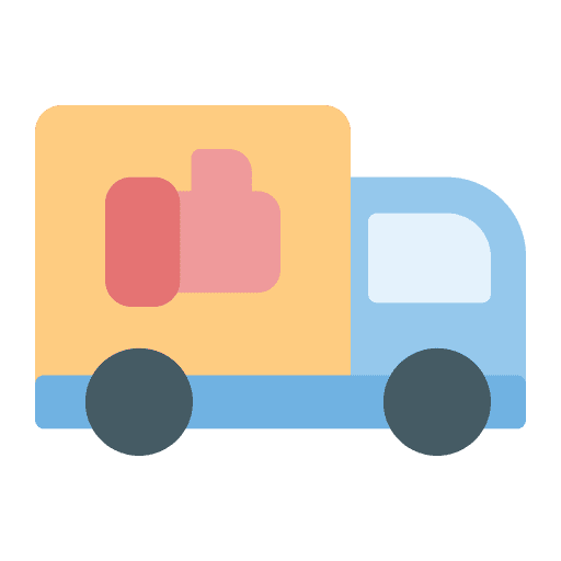 Rating rating thumbs up delivery truck icon