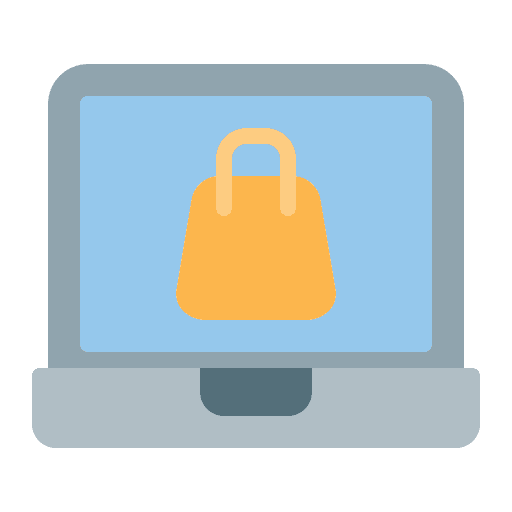 Laptop commerce and shopping laptop ecommerce icon Laptop commerce and shopping laptop ecommerce icon