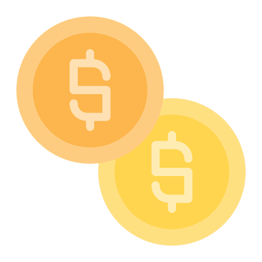 Money money coin business and finance icon Money money coin business and finance icon