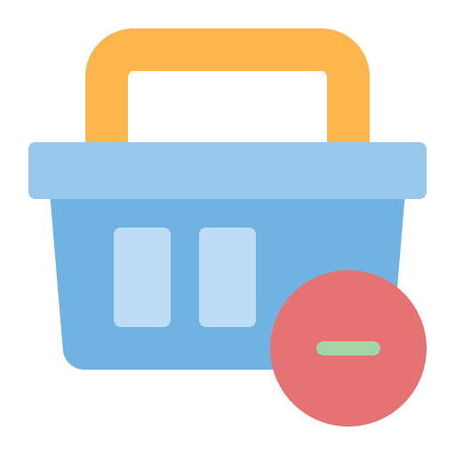 Remove from cart basket ecommerce commerce and shopping icon Remove from cart basket ecommerce commerce and shopping icon