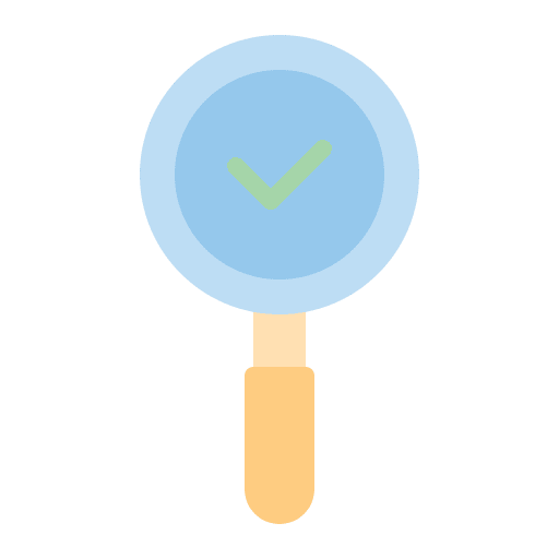 Search ui magnifier check icon Search ui magnifier check icon