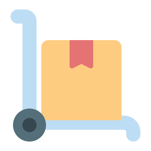 Trolley delivery shipping and delivery deliver icon Trolley delivery shipping and delivery deliver icon