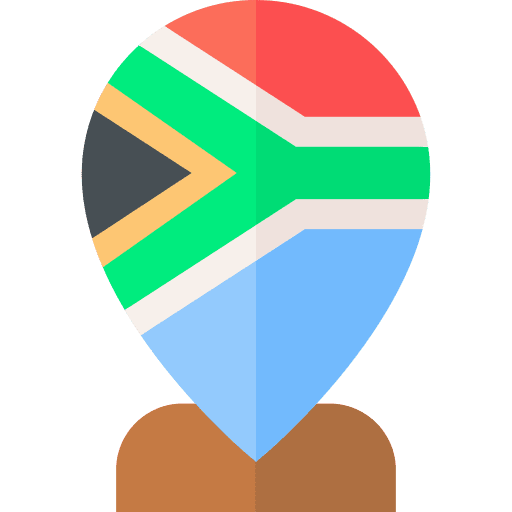 South africa map pointer nation south africa icon