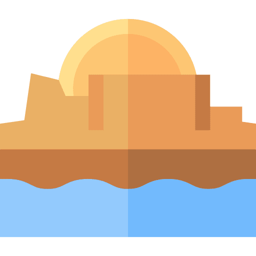 Table mountain nature landmark landscape icon Table mountain nature landmark landscape icon